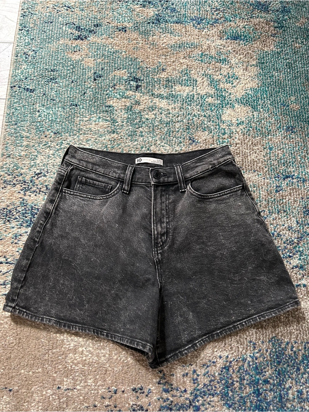 SO Black Washed High-Rise Jean Shorts